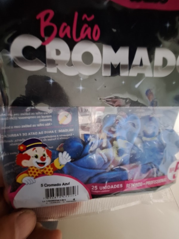 BAL�O 9  C/25 CROMADO AZUL